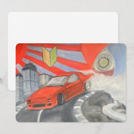 Cartão De Festividades A deriva no céu