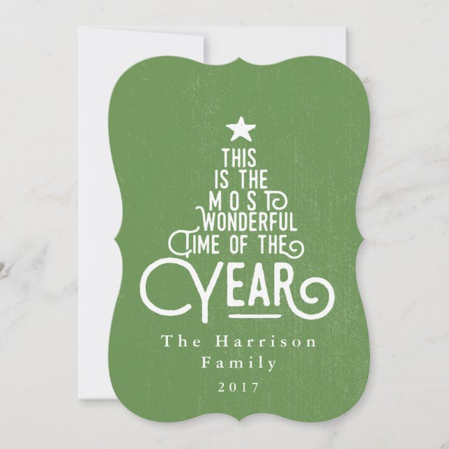 Cartão De Festividades a época mais maravilhosa do ano... (Frente)