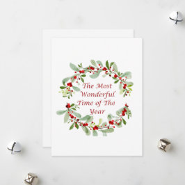 Cartão De Festividades A época mais maravilhosa do ano em um