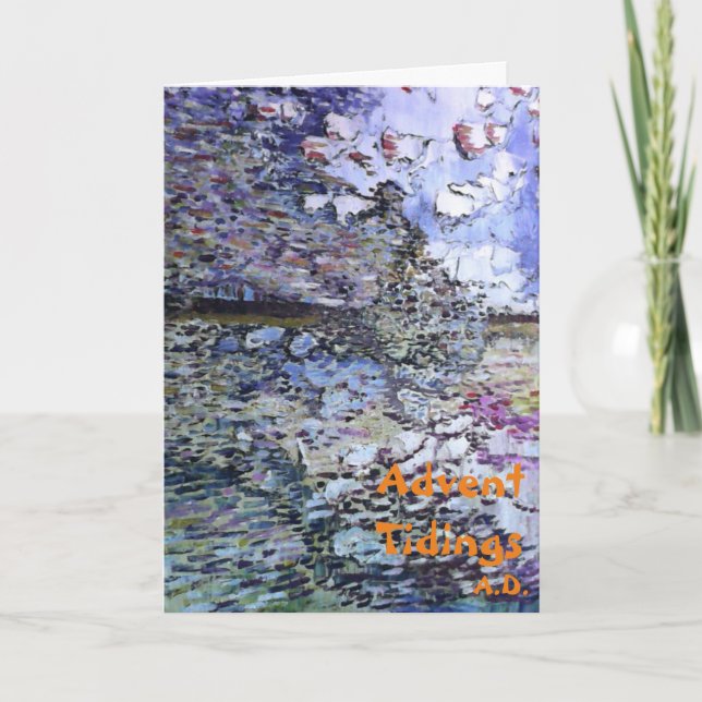 Cartão De Festividades A estação do advento é: (Frente)