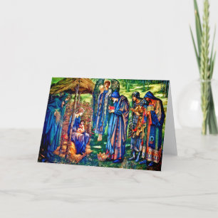 Cartão De Festividades A estrela de Bethlehem por William Burne-Jones