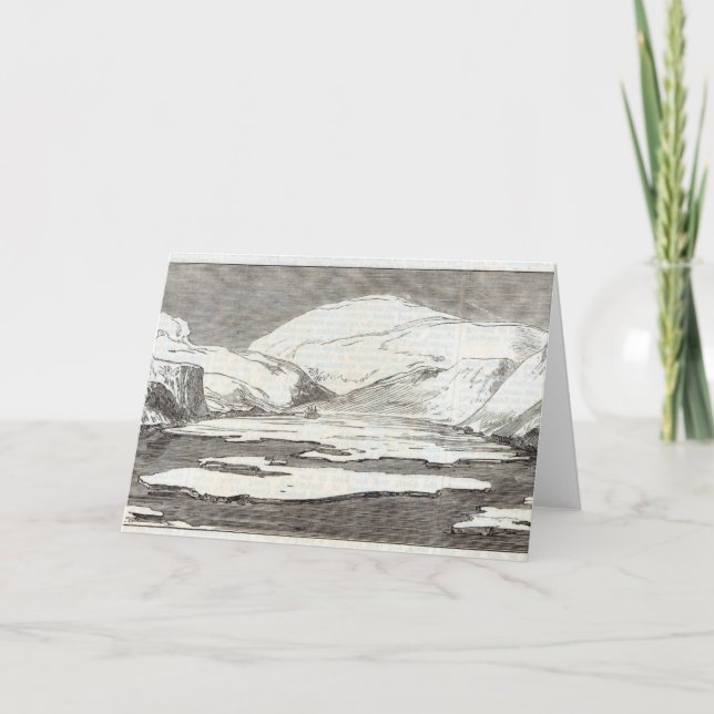 Cartão De Festividades A expedição do Pólo Norte (Frente)