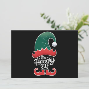 Cartão De Festividades A Família de Elfos Famintos Grupo de Correspondênc