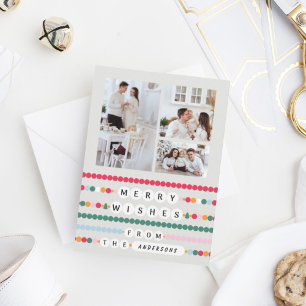 Cartão De Festividades A Feliz Colorida Bracelet da Amizade Deseja Alegri