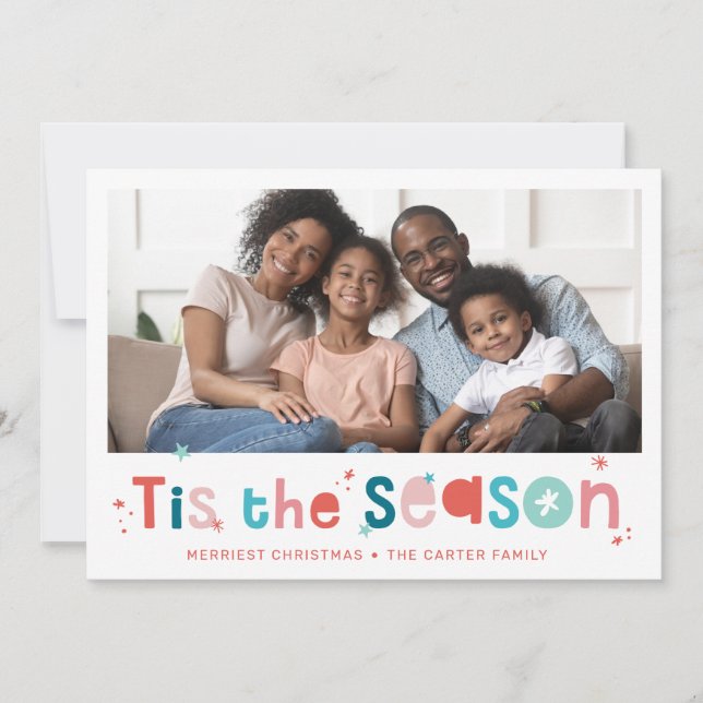 Cartão De Festividades A festa de natal é uma das melhores. (Frente)