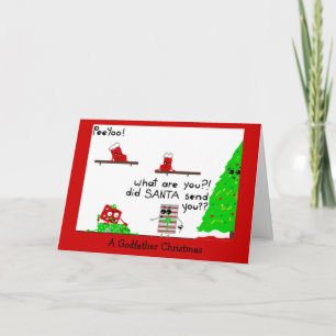 Cartão De Festividades A Godfather Christmas