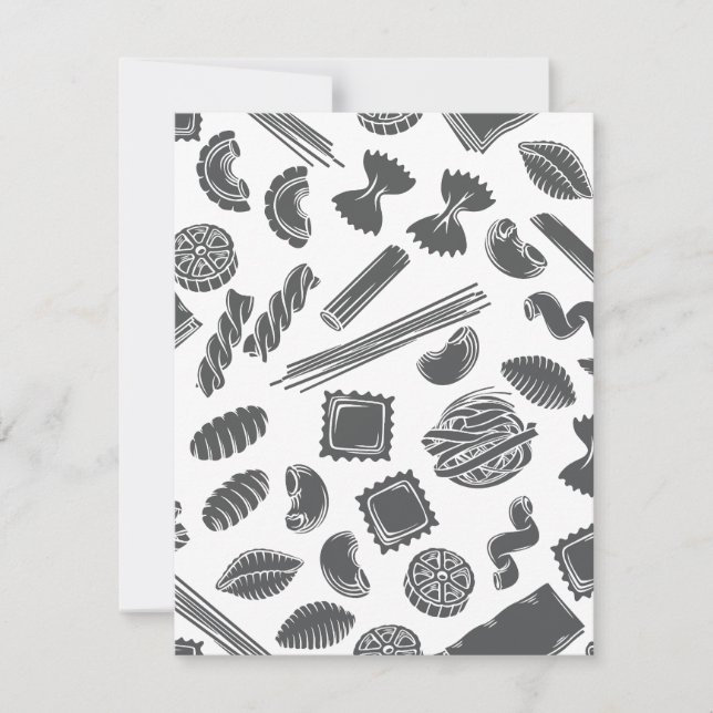 Cartão De Festividades A Itália é conhecida pela sua incrível cozinha (Frente)