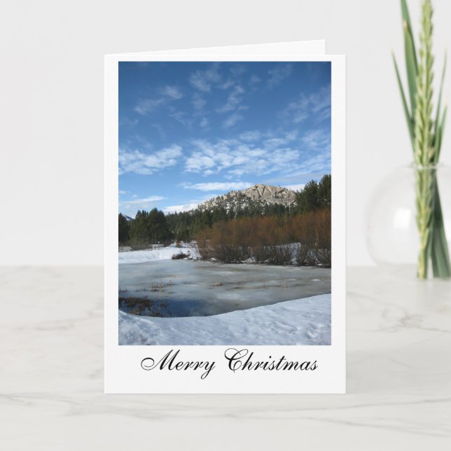 Cartão De Festividades A lagoa (Frente)