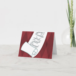 Cartão De Festividades A lista impertinente