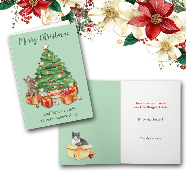 Cartão De Festividades A Luta Engraçada é Natal Real (Criador carregado)