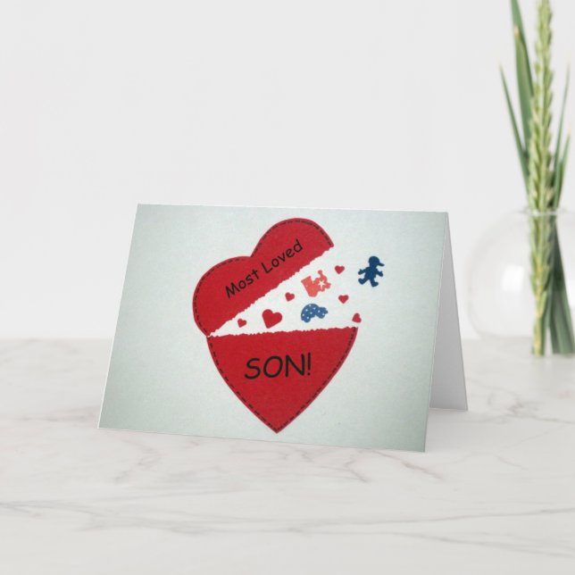 Cartão De Festividades A maioria de filho amado! (Frente)