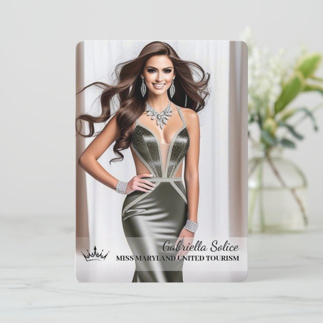 Cartão De Festividades A mais avançada placa promocional do participante  (Em pé/Frente)