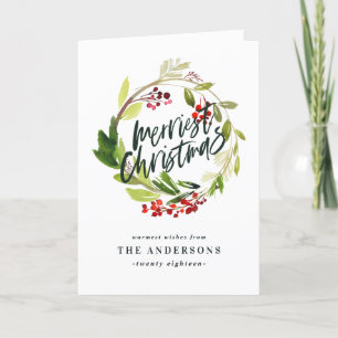 Cartão De Festividades A mais doce coroa de natal