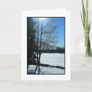 Cartão De Festividades A manhã do inverno