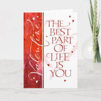 Cartão De Festividades A melhor parte da vida é você