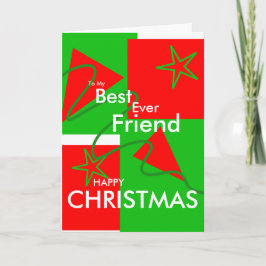 Cartão De Festividades A meu do melhor Natal feliz do amigo nunca