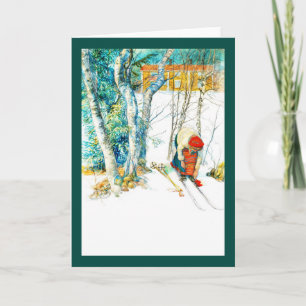 Cartão De Festividades A Mulher Puxa o Pau