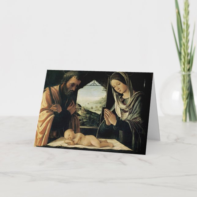 Cartão De Festividades A natividade, c.1490 (Frente)