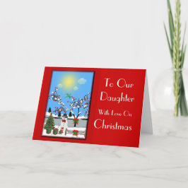 Cartão De Festividades À Nossa Filha