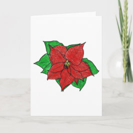 Cartão De Festividades A Poinsettia Secreta de Leslie IV