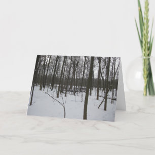 Cartão De Festividades A ponte em neve