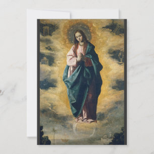 Cartão De Festividades A Radiância Celestial da Imaculada Conceição Arte