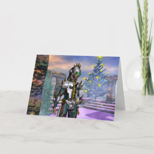 CARTÃO DE FESTIVIDADES A SÉRIE DO ANO NOVO DE UM CIBORG CAIU...