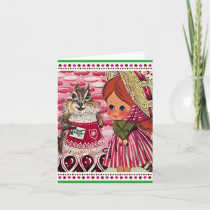 Cartão De Festividades A Sra. Riddle Visita a Sra. Elizabeth Note Card