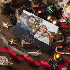 Cartão De Festividades A temporada para ser a Xadrez de Natal de Jolly