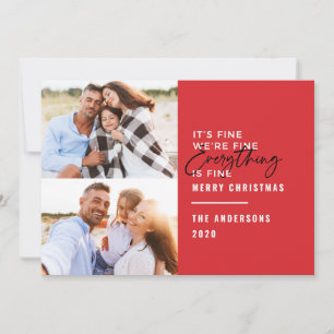 Cartão De Festividades A tipografia moderna ainda está em casa nos feriad