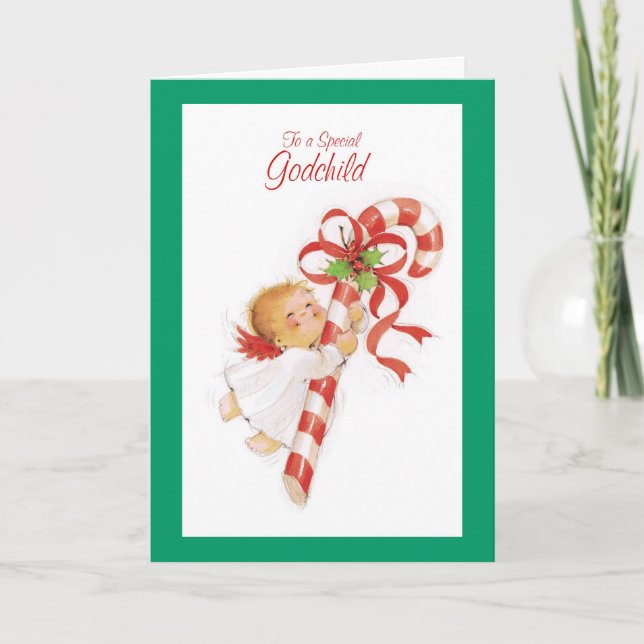 Cartão De Festividades A um Godchild especial (Frente)