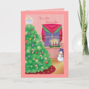 Cartão De Festividades A uma irmã agradável na lei