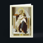 Cartão De Festividades A Virgem, Jesus e Santo John Baptist<br><div class="desc">A Virgem,  Jesus e Santo John Baptist -1875. William-Adolphe Bouguereau-1825-1905. Esta imagem (ou outro arquivo de mídia) está no dominio público porque seus direitos autorais expiraram.</div>