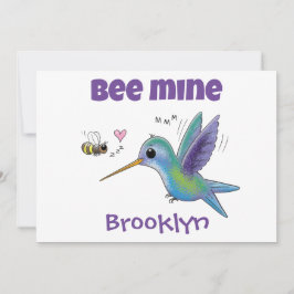 Cartão De Festividades Abeia minha adorável beija-flor abelha do dia dos 