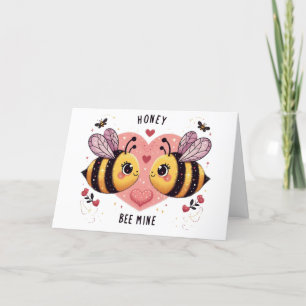 Cartão De Festividades Abejas del Día de San Valentín
