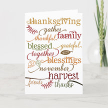 Abençoações de Ação de Graças