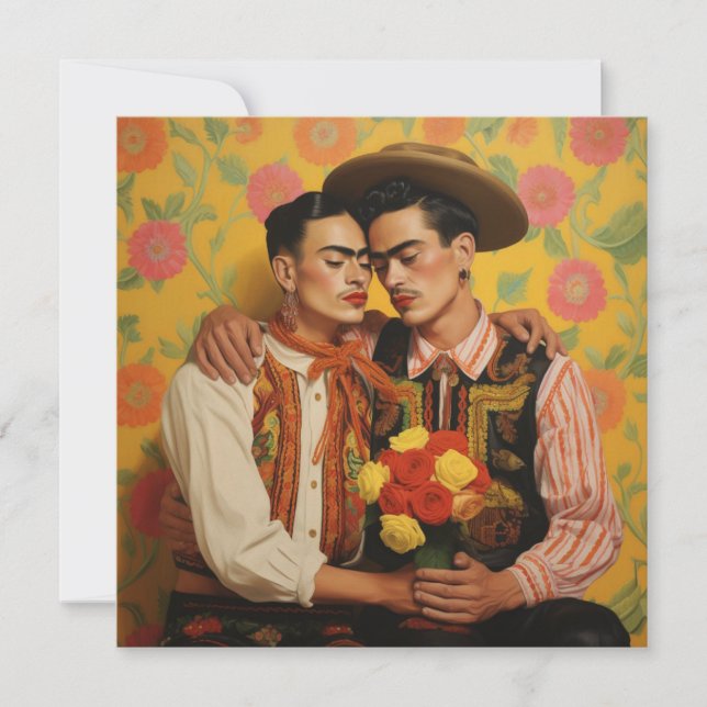 Cartão De Festividades Abraço Apaixonado (Frente)