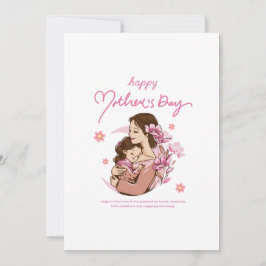 Cartão De Festividades "Abraço de Mãe – Feliz Dia das Mães Arte"