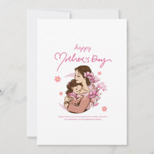 Cartão De Festividades "Abraço de Mãe – Feliz Dia das Mães Arte"