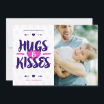 Cartão De Festividades Abraços bonitos e Dia de os namorados Russo de Fot<br><div class="desc">Abraços bonitos e Kisses - Placa de Dia de os namorados de Fotografia Rústica | Enviar saudações de Dia de os namorados à família e aos amigos com este cartão com fotos de Dia de os namorados personalizável. Apresenta letras rústicas em rosa e roxo. Personalizável adicionando seus próprios textos e...</div>
