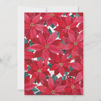Cartão De Festividades Abrigo de Inverno das Poinsettias