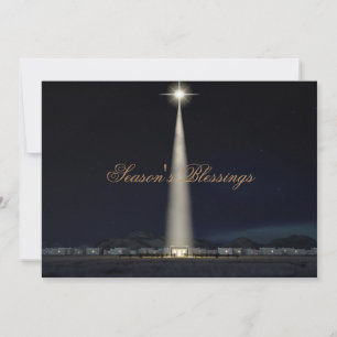 Cartão De Festividades Abstract Christmas Nativity Stable And Star