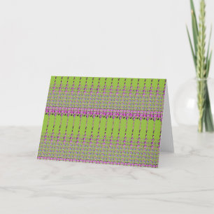 Cartão De Festividades Abstract green and Pink pattern