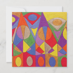 Cartão De Festividades Abstrato acrílico 1