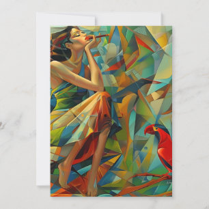 Cartão De Festividades Abstrato art colorido