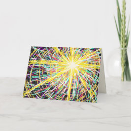 Cartão De Festividades Abstrato Art Resurrection Glory Páscoa Verso