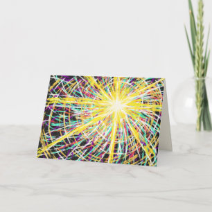 Cartão De Festividades Abstrato Art Resurrection Glory Páscoa Verso