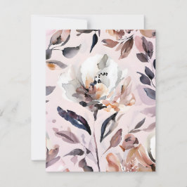 Cartão De Festividades Abstrato Watercolor Flower