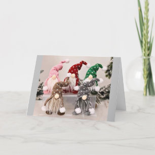 CARTÃO DE FESTIVIDADES **ABUNDAÇÕES E PEQUENOS NO NATAL**