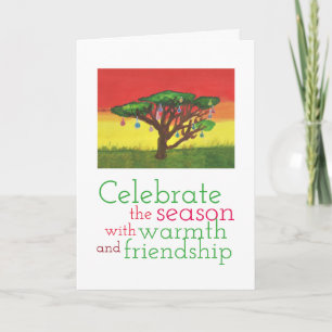 Cartão De Festividades Acacia Christmas Tree